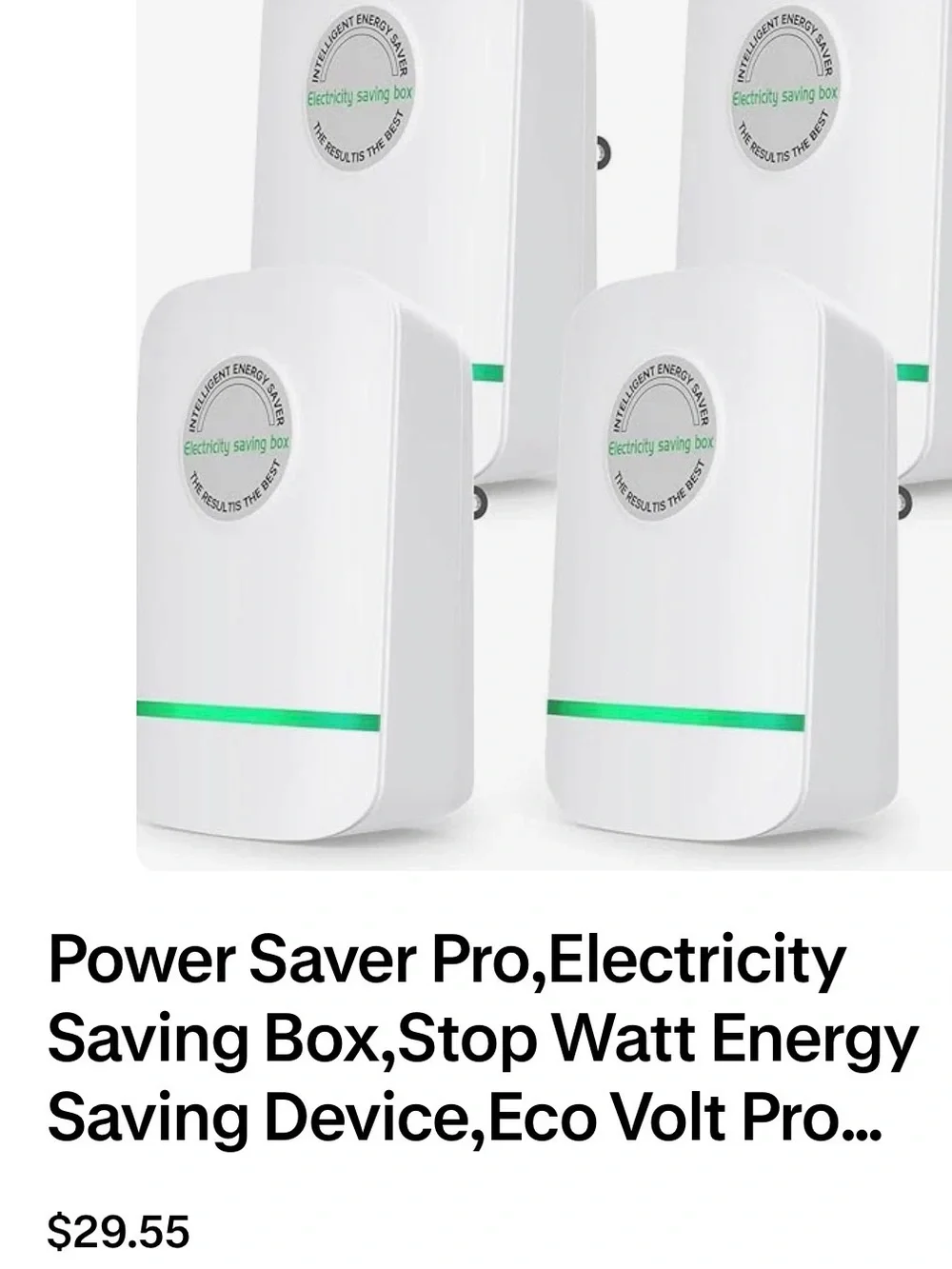 Electricity Saving Box Smart Power Saver - White